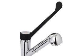 Miscelatore-con-canna-fusa-girevole-e-leva-clinica